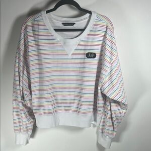 Abercrombie & Fitch White Sweatshirt
